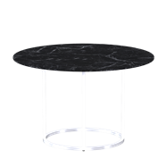 White  Arc Dining Table